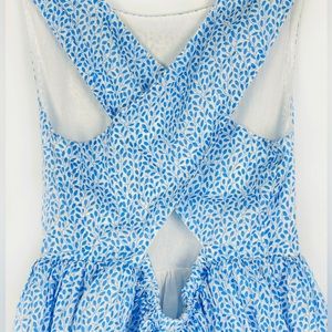Mini Boden Blue and White Floral Pattern (Cross Backed) Dress! (Size 9-10)
